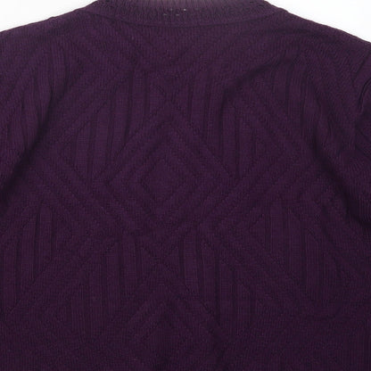 Womens UK Size 14 Berkertex Purple Pullover Jumper