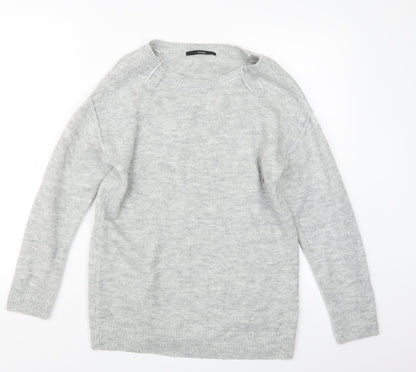 George Womens Grey  Knit Pullover Jumper Size 8