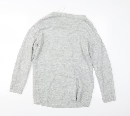 George Womens Grey  Knit Pullover Jumper Size 8