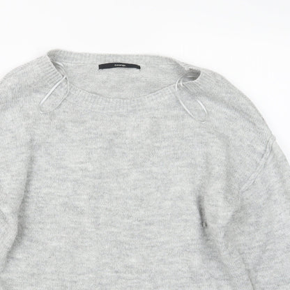 George Womens Grey  Knit Pullover Jumper Size 8