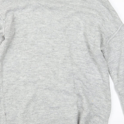 George Womens Grey  Knit Pullover Jumper Size 8