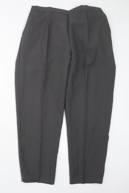 Womens UK Size 18 Preworn Regular Fit  Grey Trousers