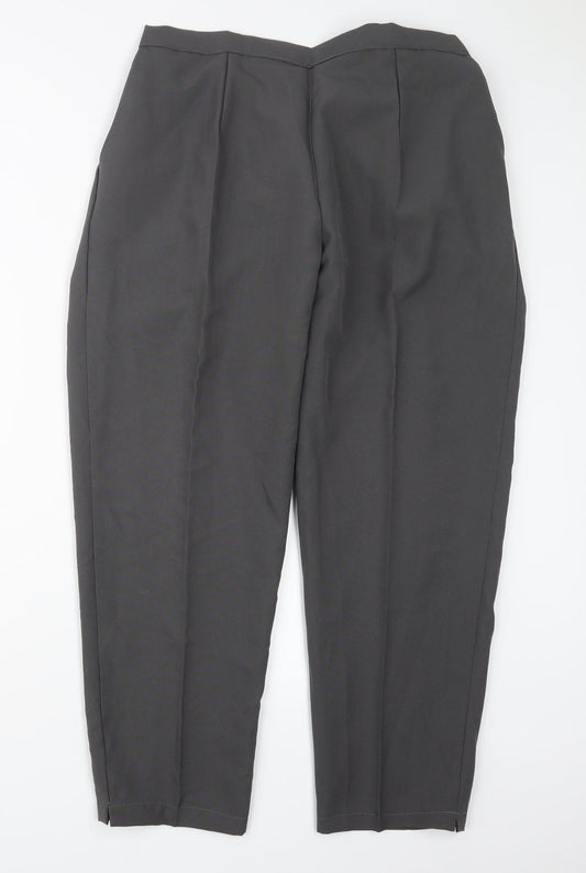 Womens UK Size 18 Preworn Regular Fit  Grey Trousers