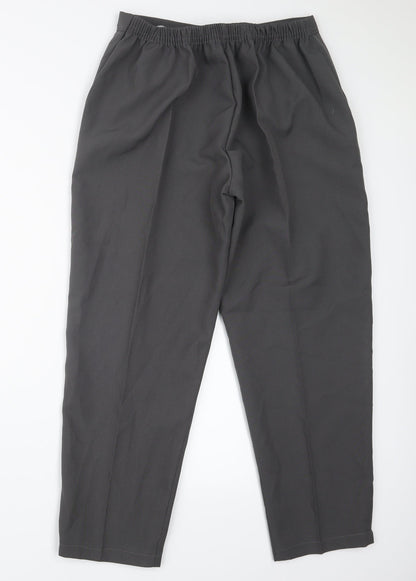 Womens UK Size 18 Preworn Regular Fit  Grey Trousers