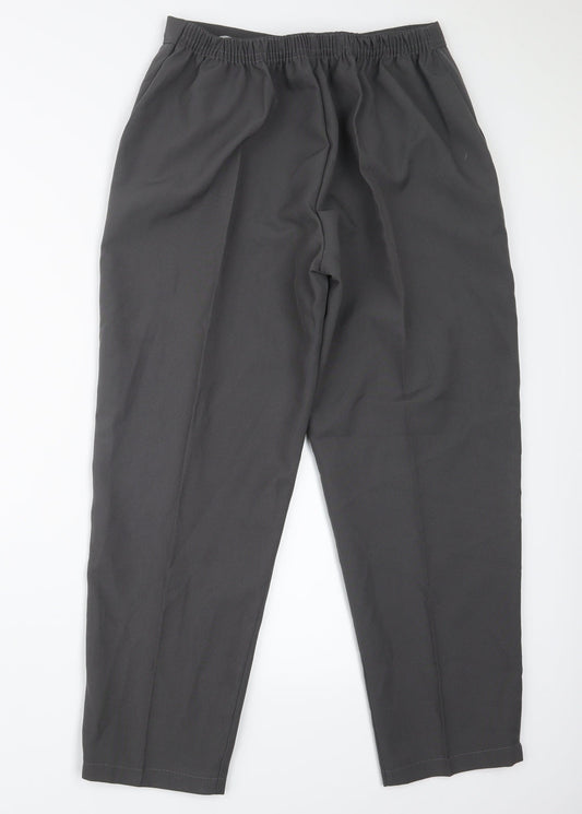 Womens UK Size 18 Preworn Regular Fit  Grey Trousers