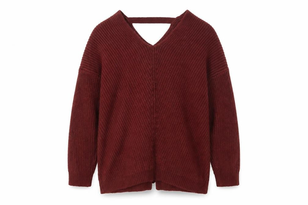 Womens UK Size M New Look Red Pullover Jumper