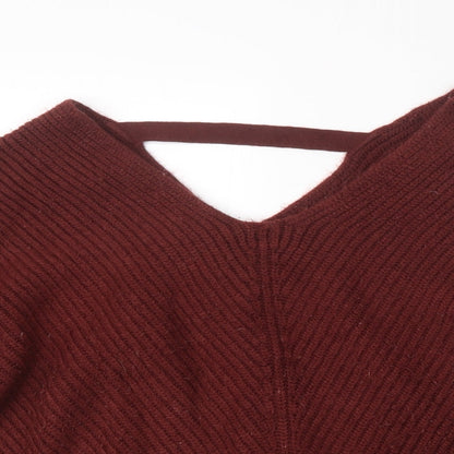 Womens UK Size M New Look Red Pullover Jumper
