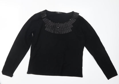 Womens UK Size S BM Black Pullover Jumper