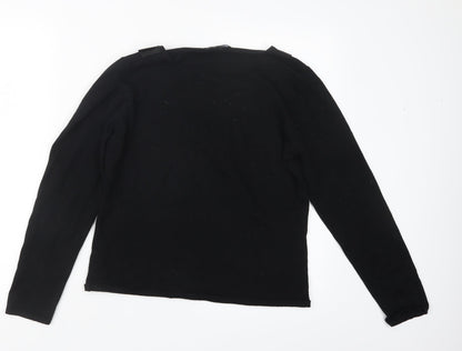 Womens UK Size S BM Black Pullover Jumper