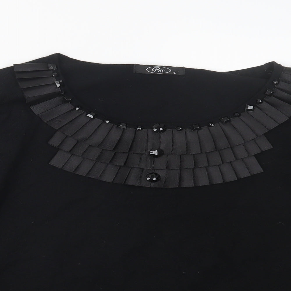 Womens UK Size S BM Black Pullover Jumper