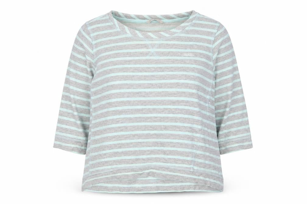 Marks and Spencer Womens Grey Striped  Pullover Jumper Size 16