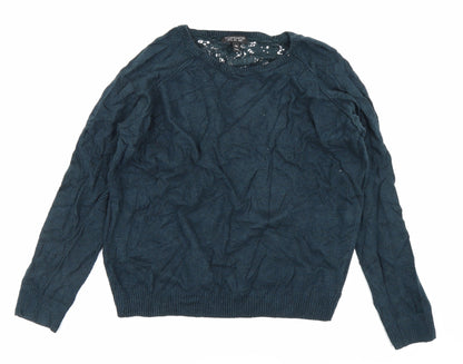 Topshop Womens Blue   Pullover Jumper Size 10