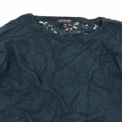 Topshop Womens Blue   Pullover Jumper Size 10