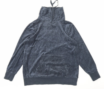 Souluxe Womens Blue   Pullover Hoodie Size L