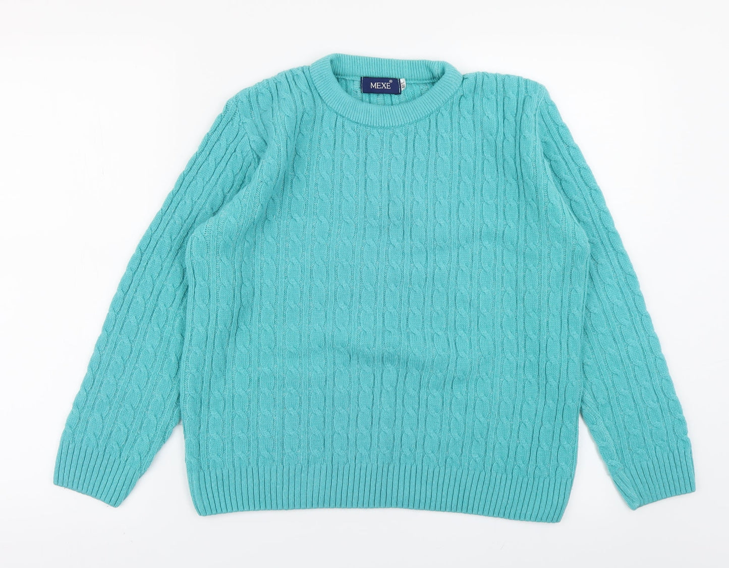 Mexe Womens Green  Knit Pullover Jumper Size M