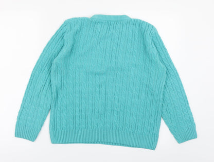 Mexe Womens Green  Knit Pullover Jumper Size M
