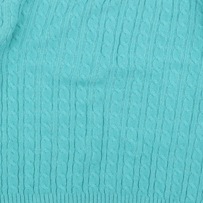 Mexe Womens Green  Knit Pullover Jumper Size M