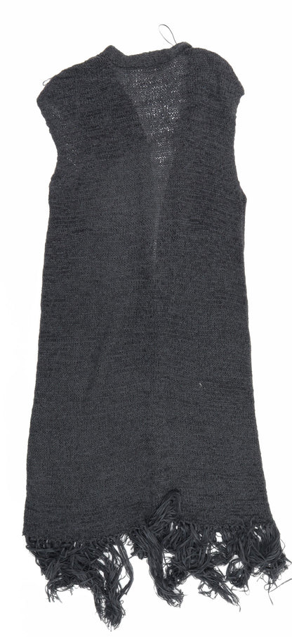 Womens UK Size S H&M Grey Cardigan Jumper