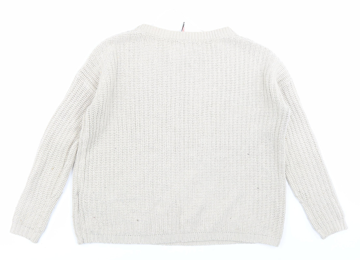 Womens UK Size S FB sister Beige Pullover Jumper