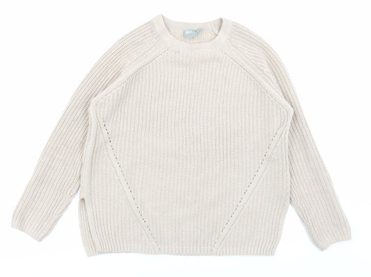 ASOS Womens Beige  Knit Pullover Jumper Size 6