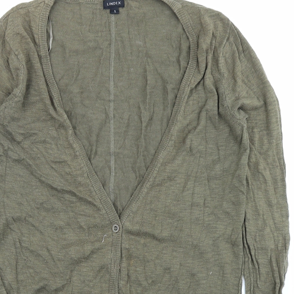 Lindex Womens Green   Cardigan Jumper Size S