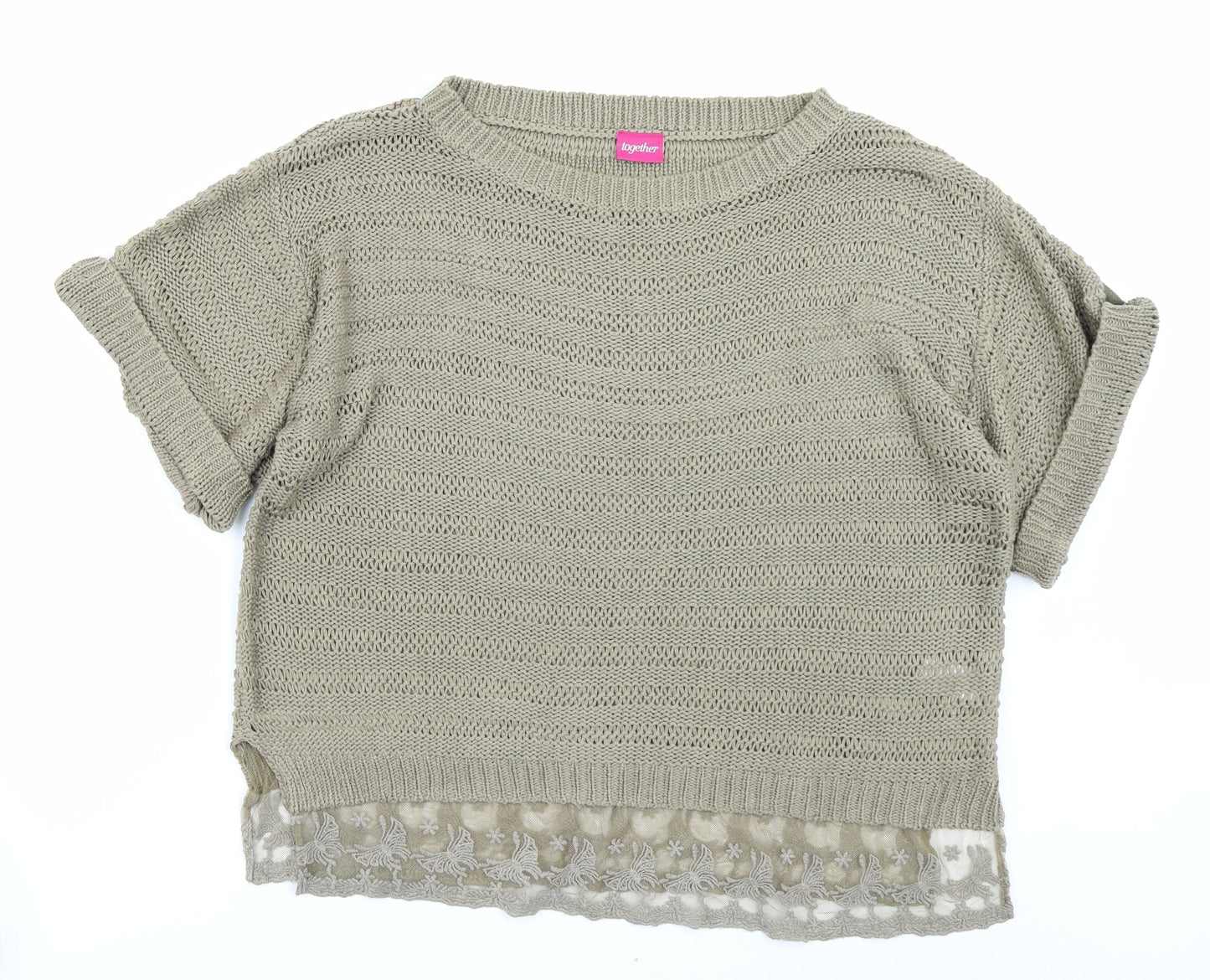 Womens UK Size 20 Together Brown Pullover Jumper