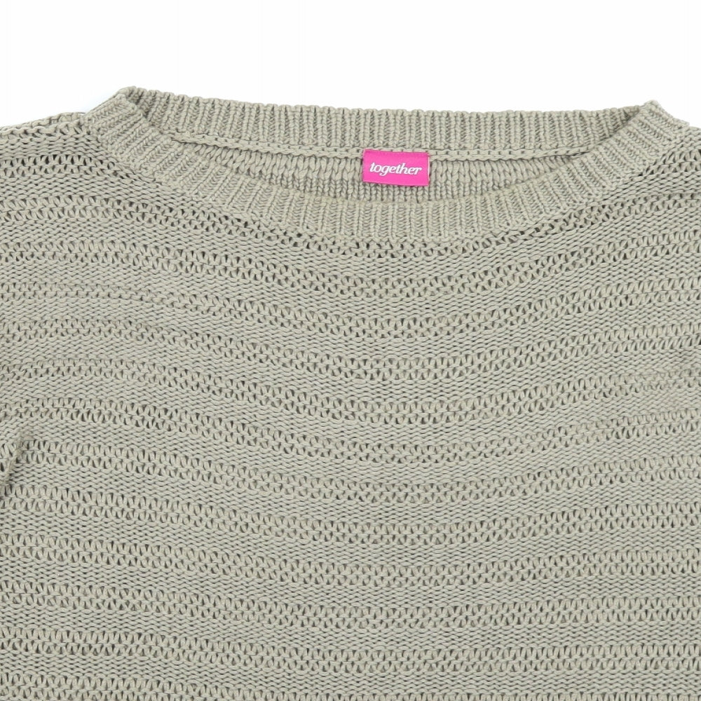 Womens UK Size 20 Together Brown Pullover Jumper