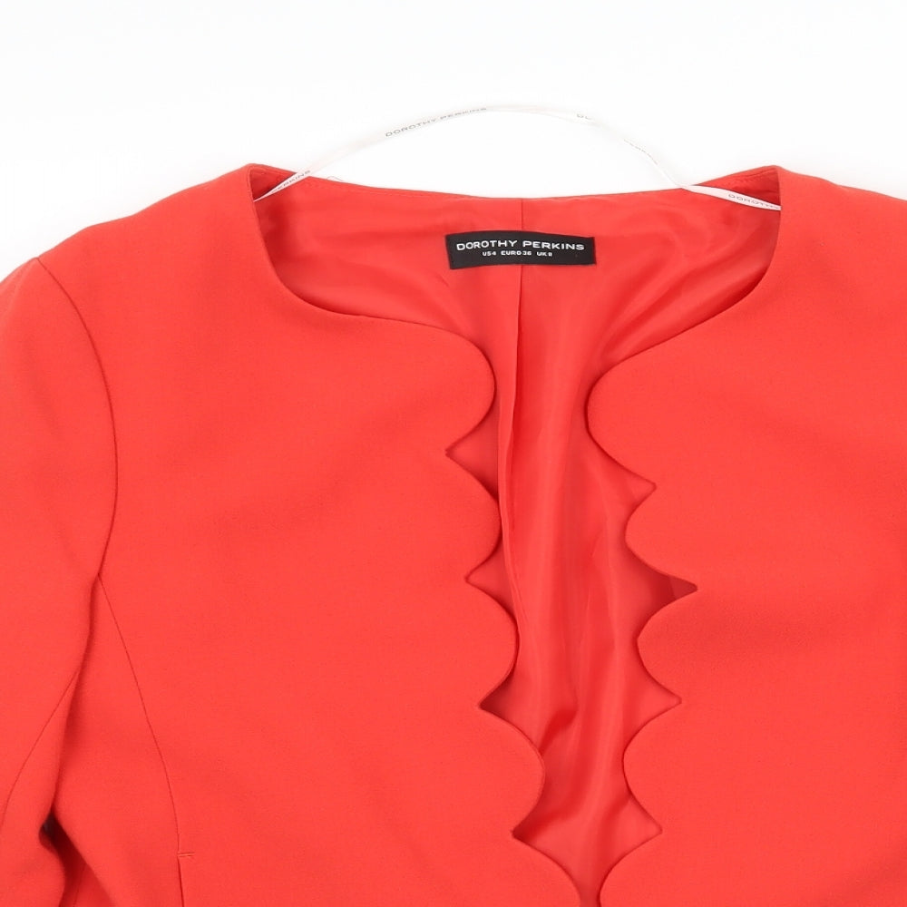 Womens UK Size 8 Dorothy Perkins Red Jacket