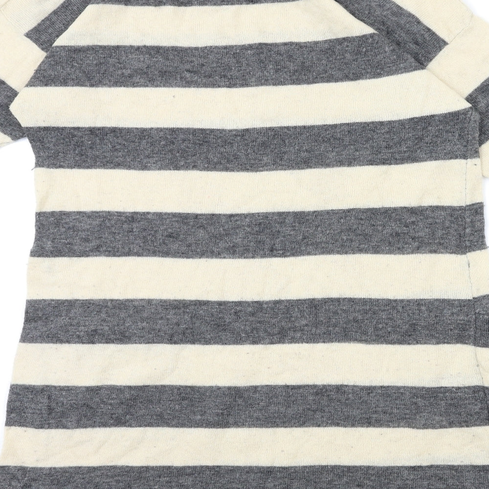 I Love H81 Womens Beige Striped  Jumper Dress  Size L