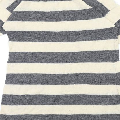 I Love H81 Womens Beige Striped  Jumper Dress  Size L