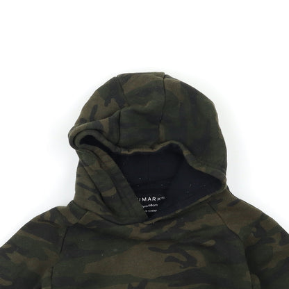 Primark Boys Green Camouflage  Pullover Hoodie Size 2-3 Years