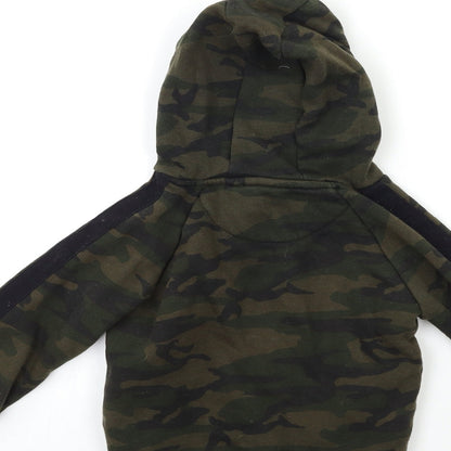 Primark Boys Green Camouflage  Pullover Hoodie Size 2-3 Years