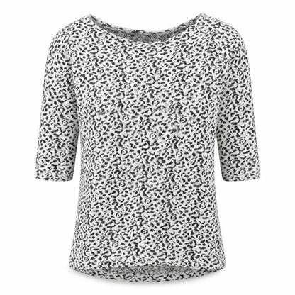 George Womens Beige Animal Print Knit Pullover Jumper Size 8