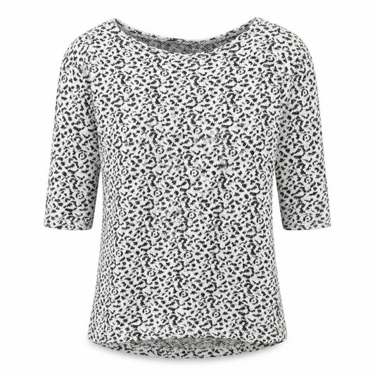 George Womens Beige Animal Print Knit Pullover Jumper Size 8
