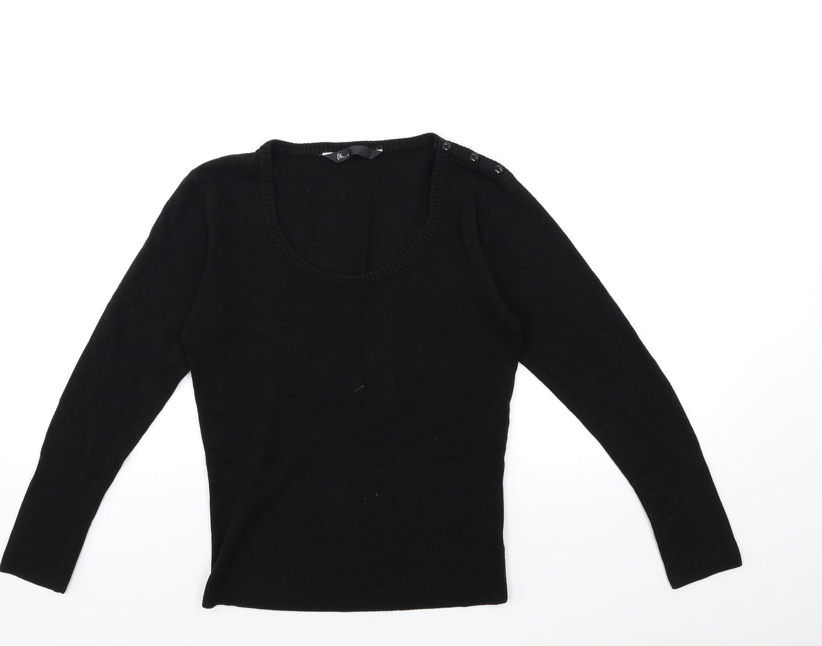 BHS Girls Black  Knit Pullover Jumper Size 13 Years