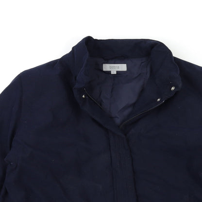 Womens UK Size 16 Marks and Spencer Blue Overcoat