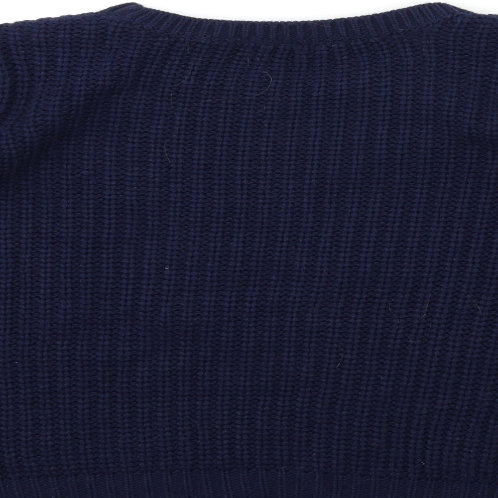 Dorothy Perkins Womens Blue  Knit Pullover Jumper Size 14