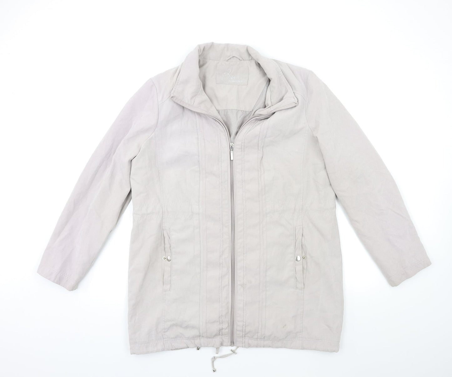 Womens UK Size M Bonmarché Grey Overcoat