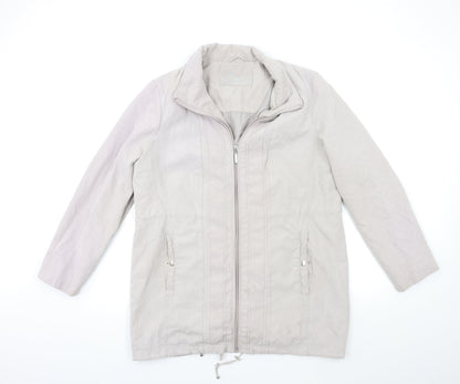 Womens UK Size M Bonmarché Grey Overcoat