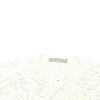 Womens UK Size M Zara Beige Cardigan Jumper