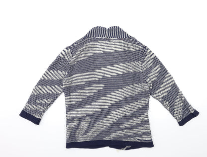 Womens UK Size M Per Una Blue Cardigan Jumper