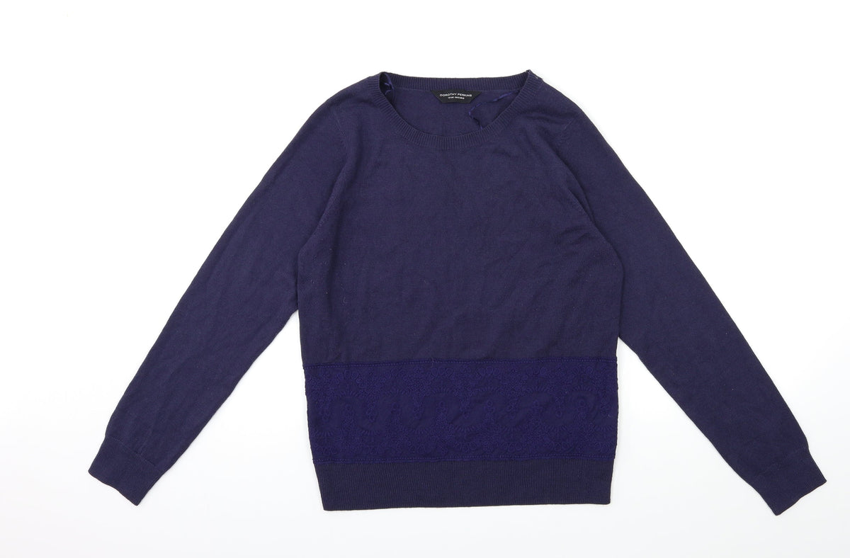 Womens UK Size 12 Dorothy Perkins Blue Pullover Jumper