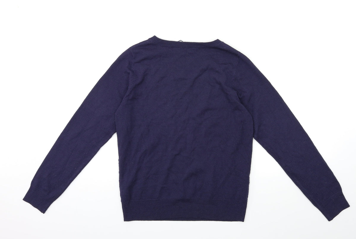 Womens UK Size 12 Dorothy Perkins Blue Pullover Jumper
