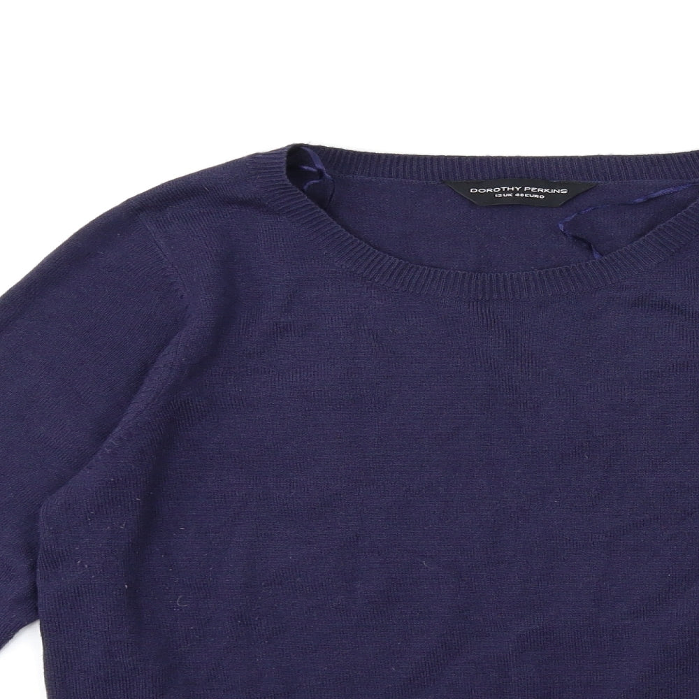 Womens UK Size 12 Dorothy Perkins Blue Pullover Jumper
