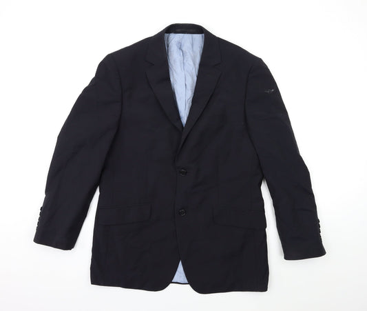 Mens UK Size 40 Preworn Regular Black Suit Jacket