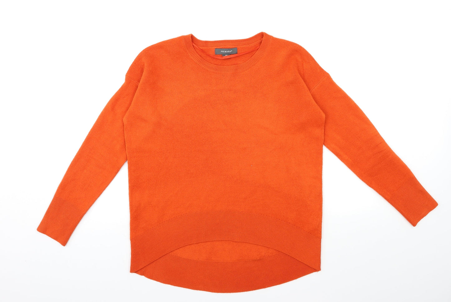 Primark Womens Orange  Knit Pullover Jumper Size 4