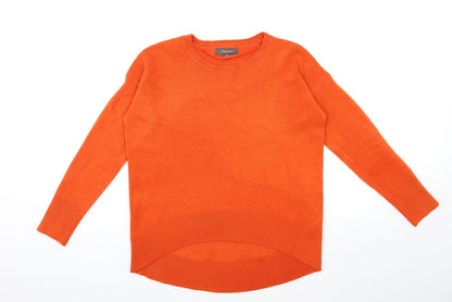 Primark Womens Orange  Knit Pullover Jumper Size 4