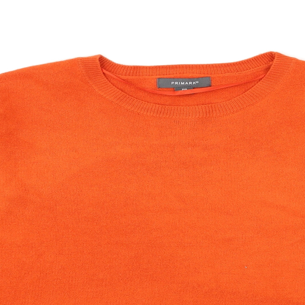 Primark Womens Orange  Knit Pullover Jumper Size 4