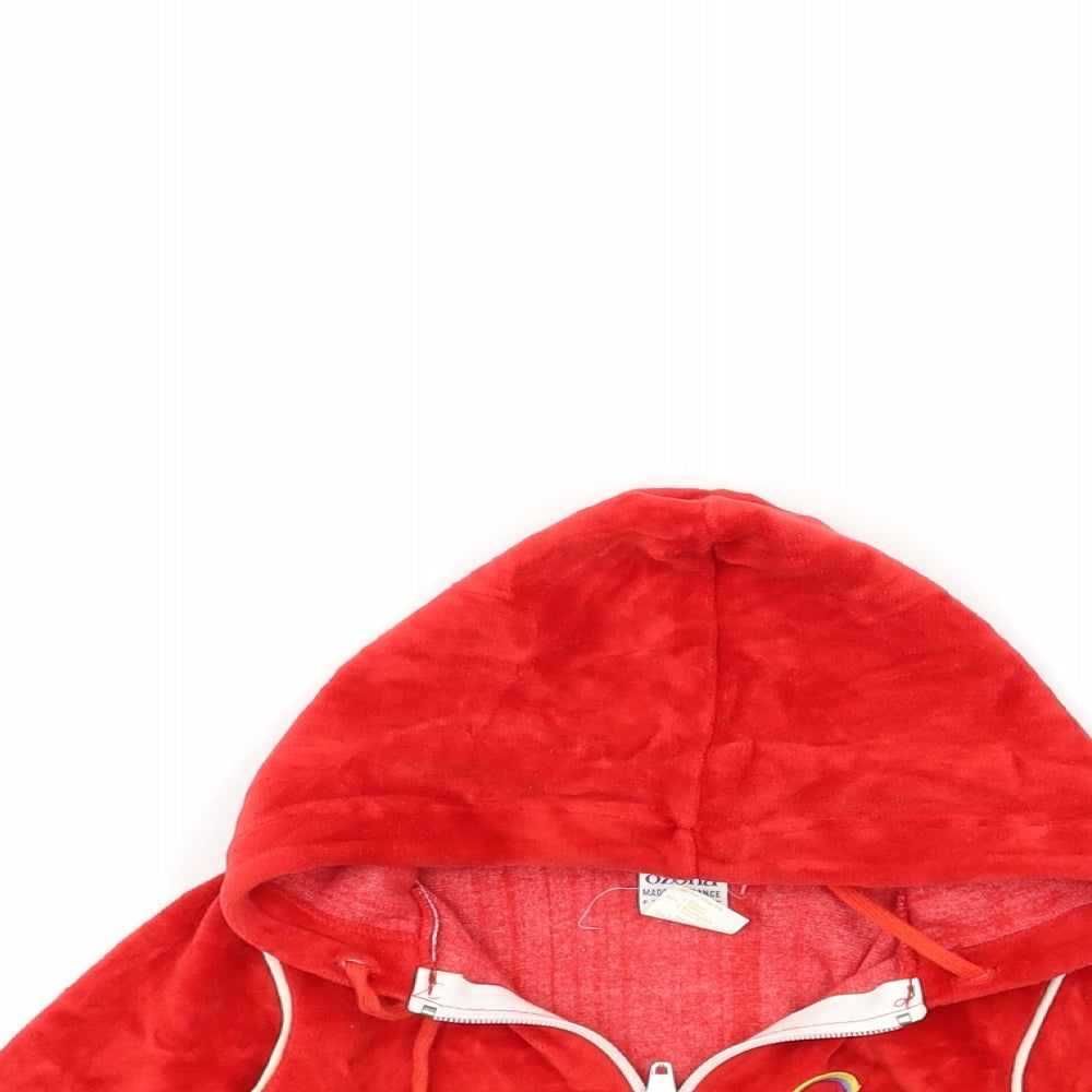 OZONA Girls Red   Full Zip Hoodie Size 2 Years