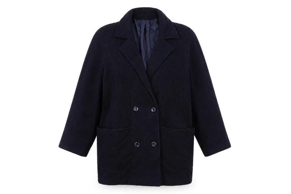 Womens UK Size 16 CLASSIC WOMAN Blue Overcoat